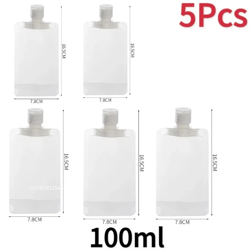Travel Portable Bottle Set, Refillable Containers for Shampoo, Shower Gel, Lotion, Travel Cosmetics Kit