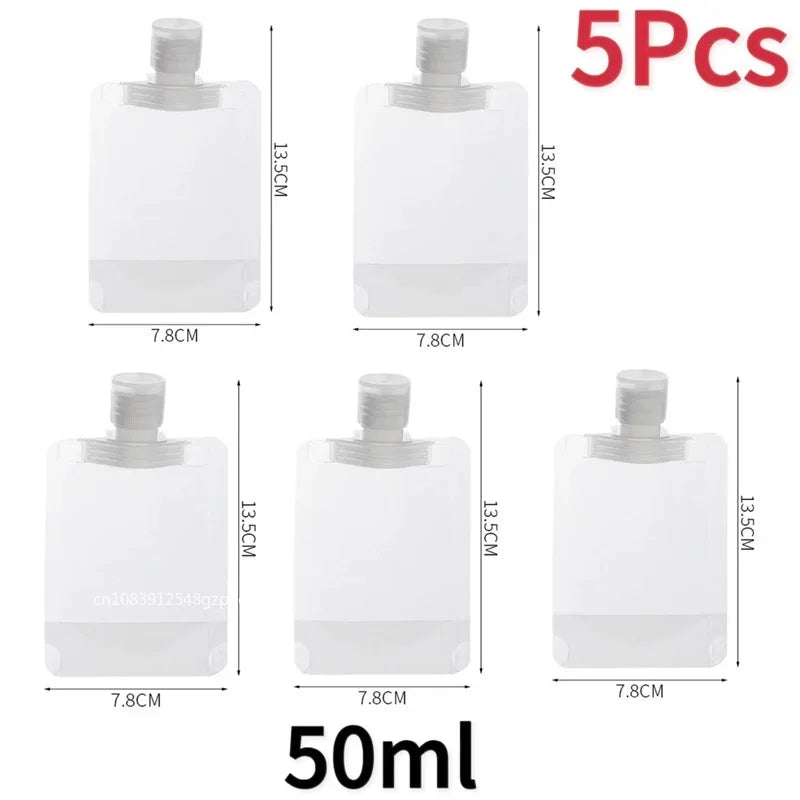 Travel Portable Bottle Set, Refillable Containers for Shampoo, Shower Gel, Lotion, Travel Cosmetics Kit