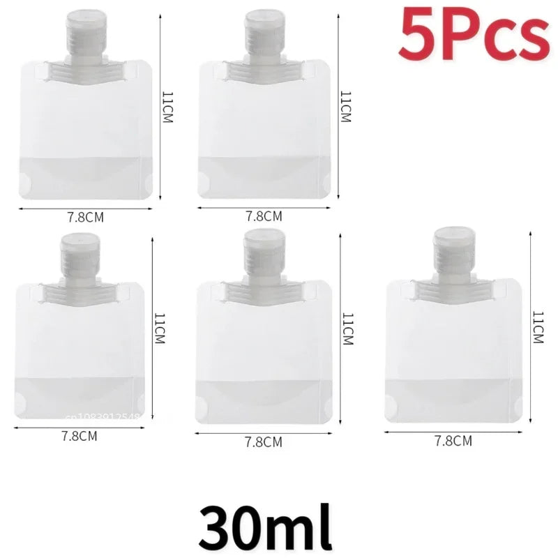 Travel Portable Bottle Set, Refillable Containers for Shampoo, Shower Gel, Lotion, Travel Cosmetics Kit