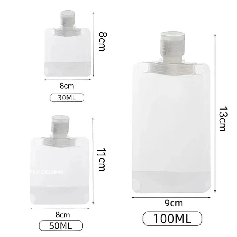 Travel Portable Bottle Set, Refillable Containers for Shampoo, Shower Gel, Lotion, Travel Cosmetics Kit